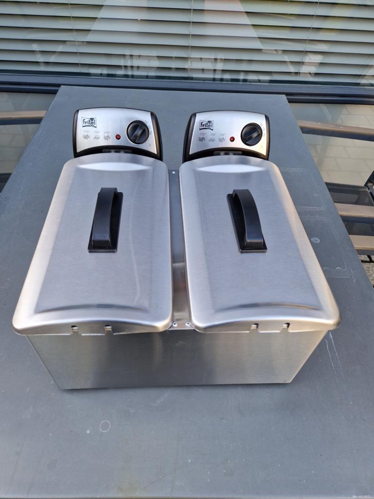 Fritel FR 1355 Duo Friteuse - ️ NIEUWSTAAT ️, 2 tot 3 liter, Ophalen of Verzenden, Zo goed als nieuw, Duo-friteuse