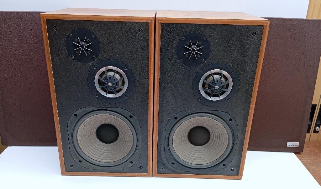 ZELDZAME SPEAKERS PIONEER CS-E531 LUIDSPREKERS, Gebruikt, 60 tot 120 watt, Front, Rear of Stereo speakers, Ophalen