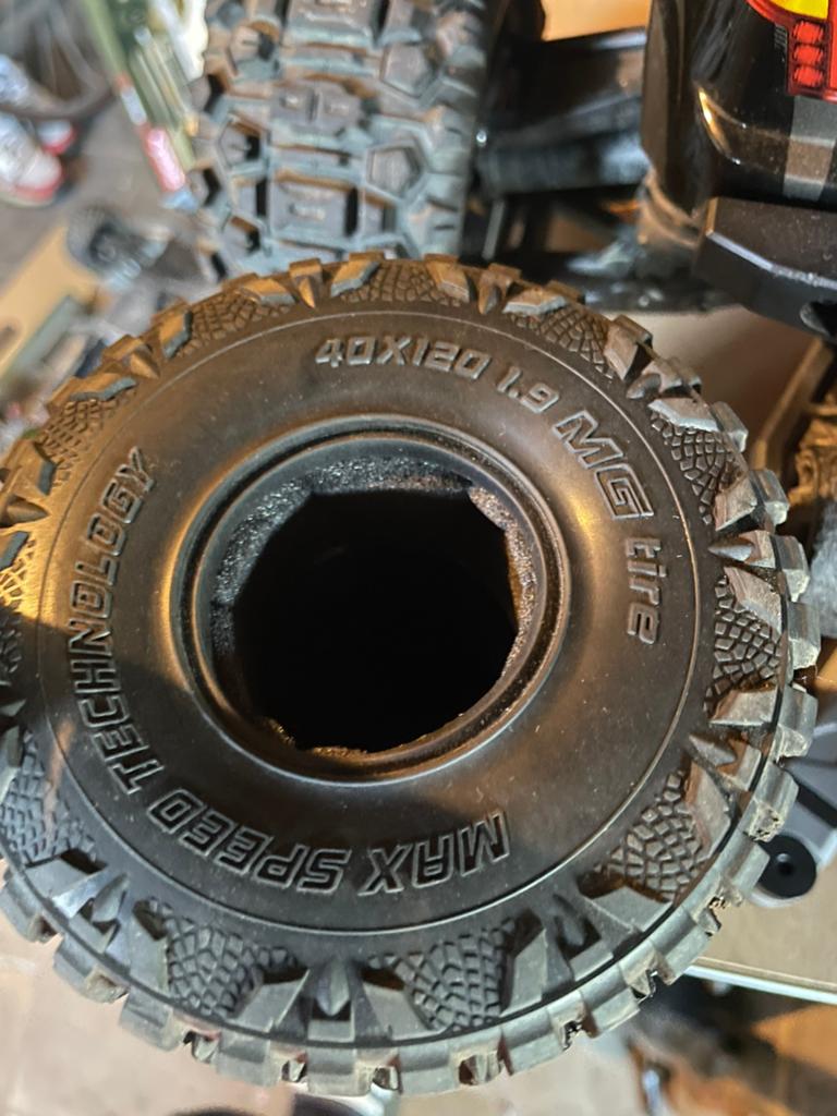 4 pneus crawler mst mg tire 1.9, Échelle 1:10, Enlèvement ou Envoi, Voiture off road, Comme neuf