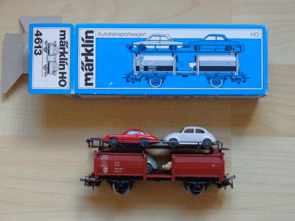 Marklin ho DB 4613 Wagon Transport de voitures., Enlèvement ou Envoi, Comme neuf, Wagon, Märklin
