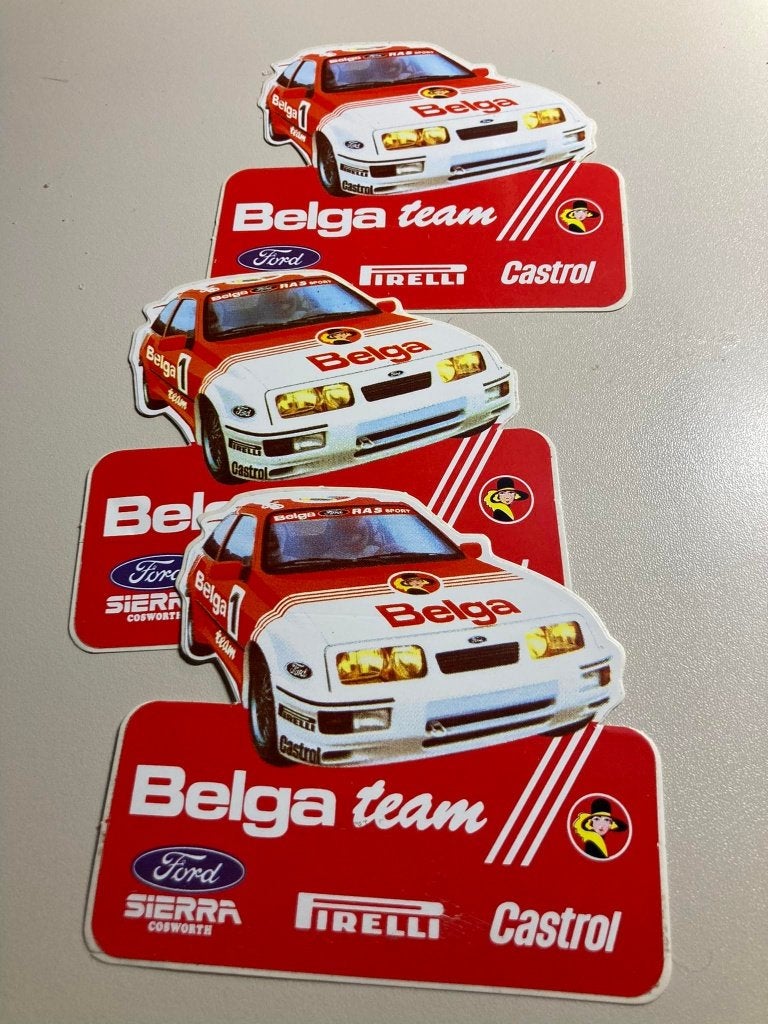 Belga sticker, Ophalen of Verzenden, Zo goed als nieuw, Auto of Motor