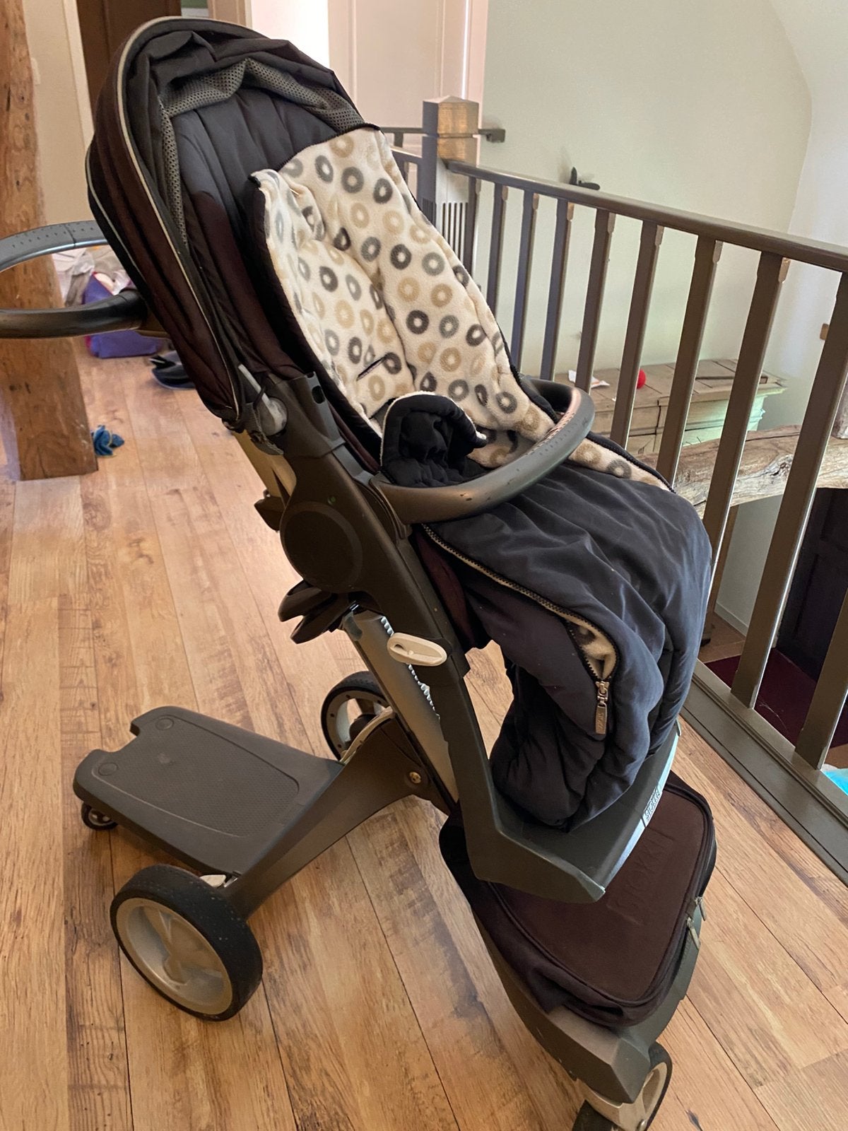 Stokke buggy en reiswieg, Ophalen, Gebruikt, Regenhoes