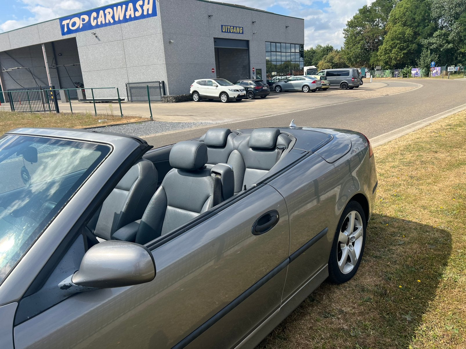 Saab 9.3 cabriolet 2.0 essence 110 kw bj-2005, Autos, Cuir, Argent ou Gris, 110 kW, Entreprise