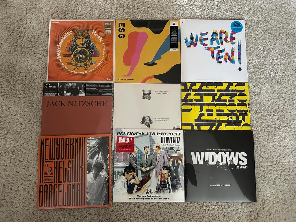 Lot de 9 vinyles neufs styles variés, Ophalen of Verzenden, Zo goed als nieuw