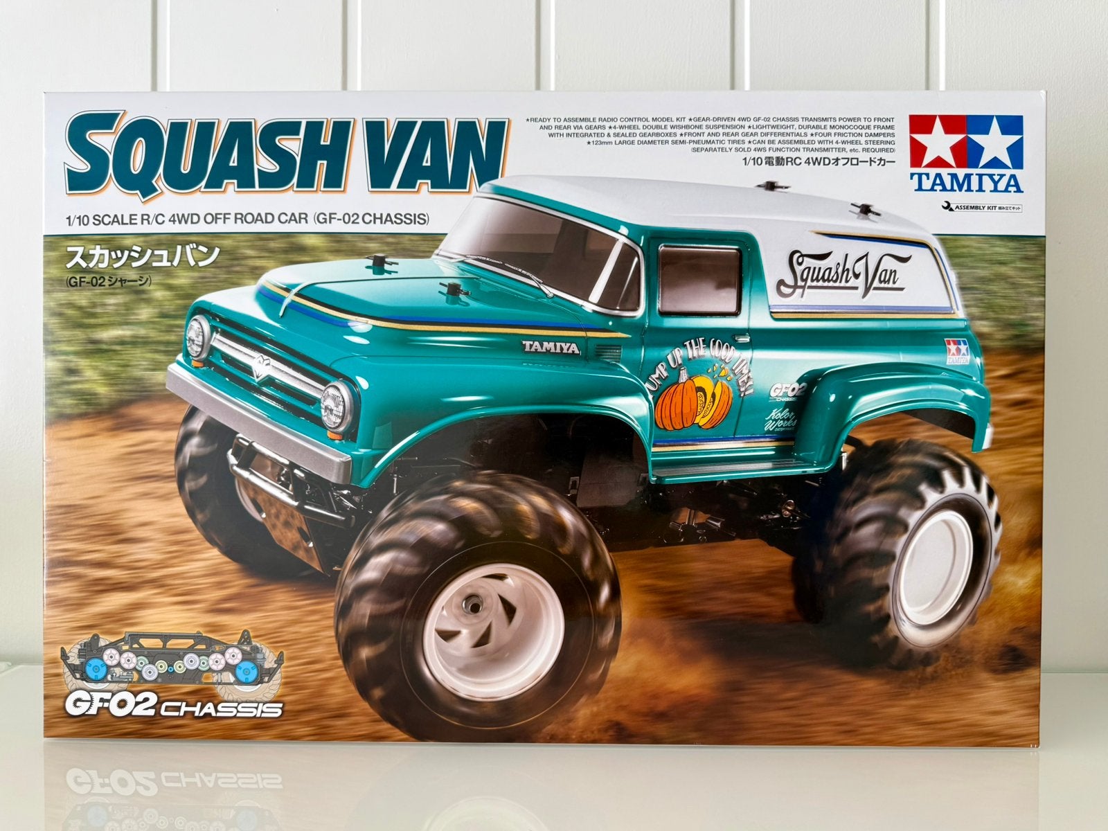 Tamiya 58725 Squash Van (GF-02) Rc 1:10, Hobby en Vrije tijd, Elektro, Auto offroad, Nieuw, Ophalen of Verzenden