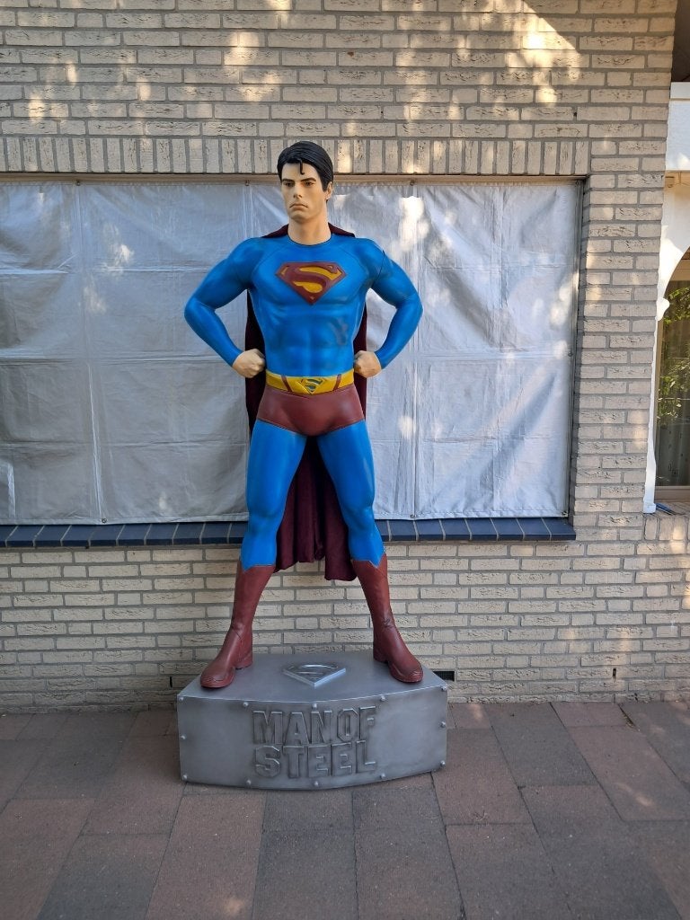 Oxmox Muckle Superman life size beeld levensgroot 220cm., Ophalen, Gebruikt, Film, Beeldje, Replica of Model