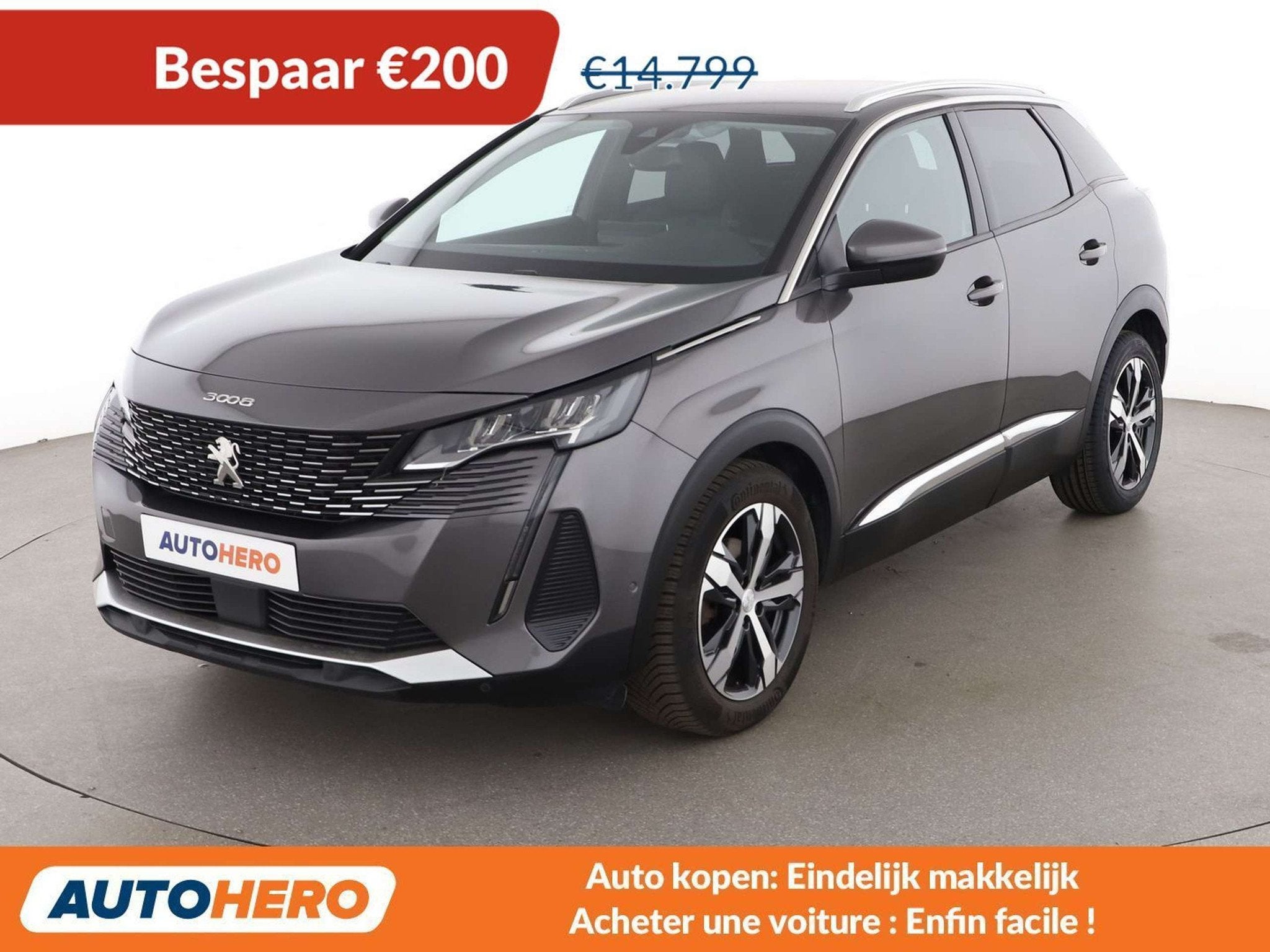 Peugeot 3008 1.5 Blue-HDi Allure Pack (bj 2021), Auto's, Peugeot, Voorwielaandrijving, Gebruikt, 1504 kg, 96 kW