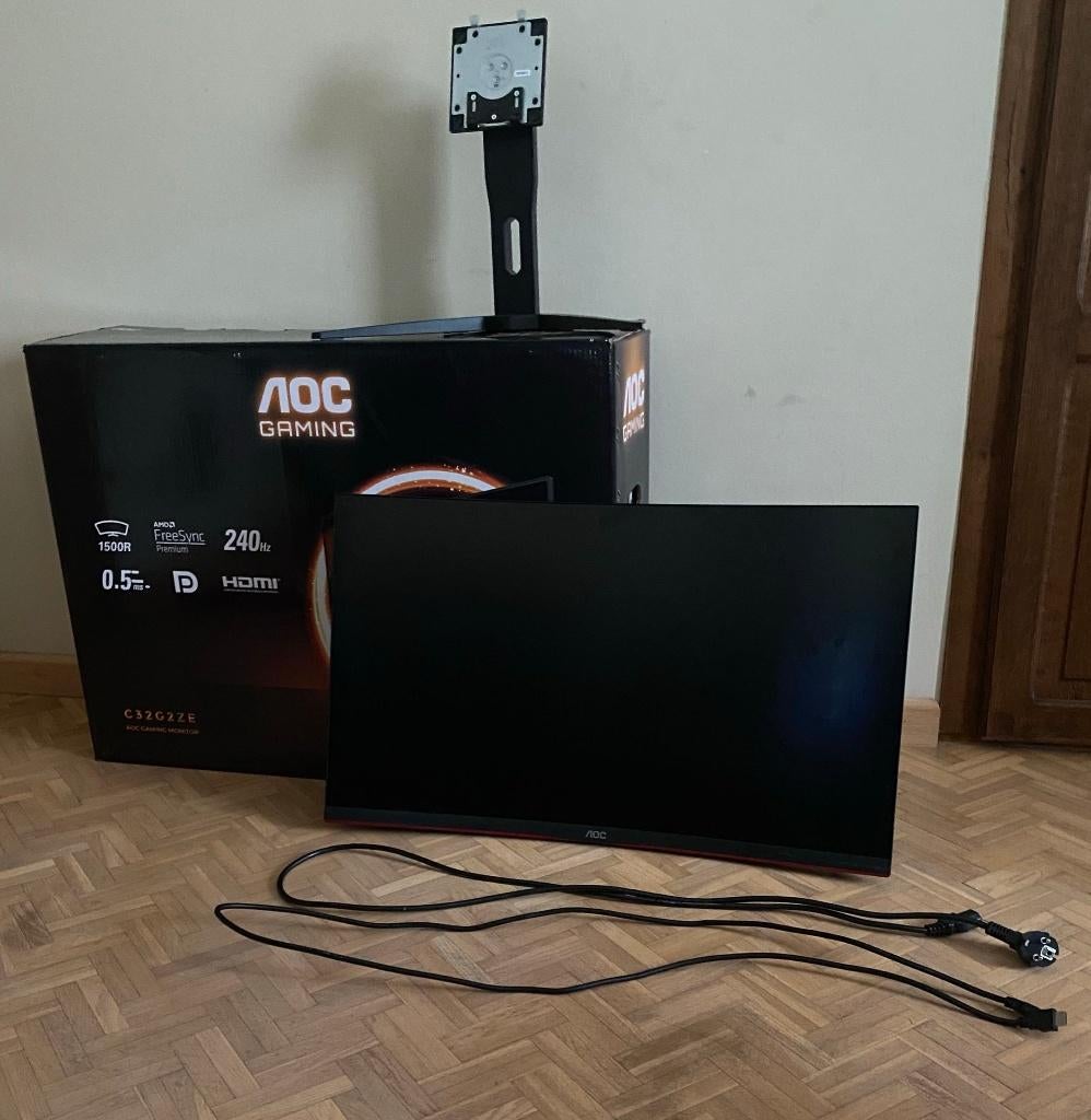 AOC Gaming Monitor 240 HZ, Computers en Software, Monitoren, HDMI, Ingebouwde speakers, VA, Minder dan 1 ms