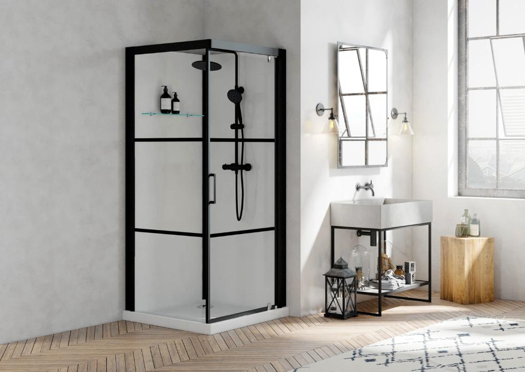 vrijstaande douchecabine 90x90 nieuw in de verpakking, Doe-het-zelf en Bouw, Sanitair, Nieuw, Douche, Glas, Ophalen