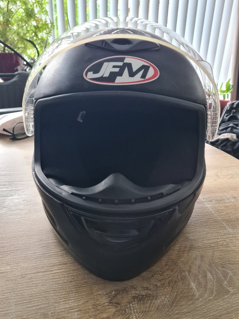 JFM dames integraalhelm zwart Maat S, Motoren, Integraalhelm, S, Dames, Tweedehands