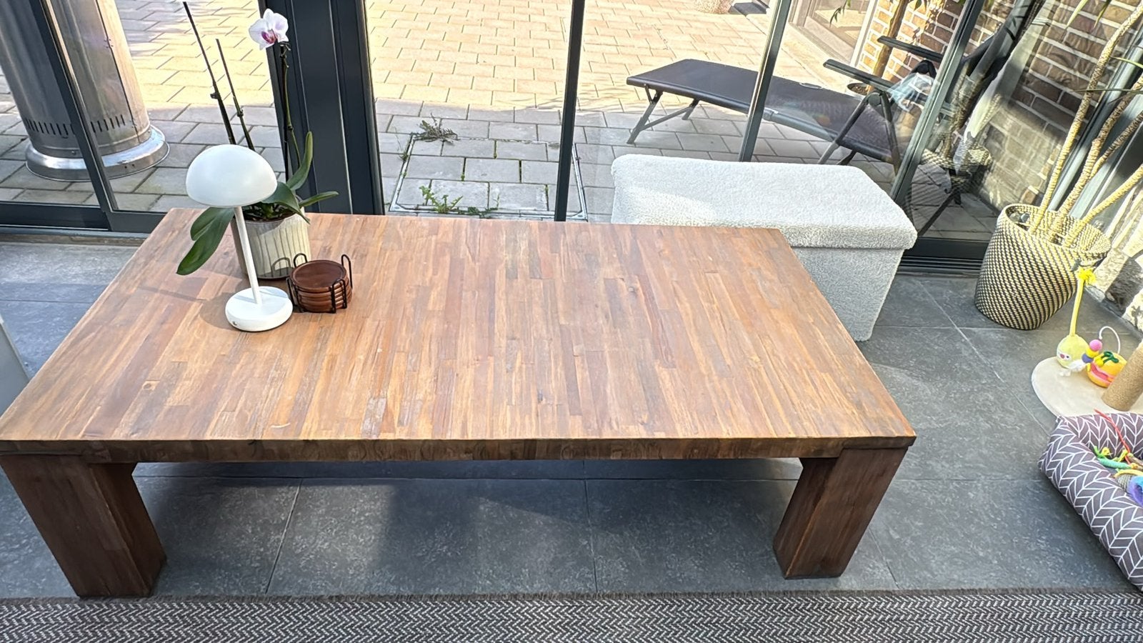 Henders & Hazel eiken salontafel – zeer goede staat, Ophalen, Zo goed als nieuw, Eikenhout