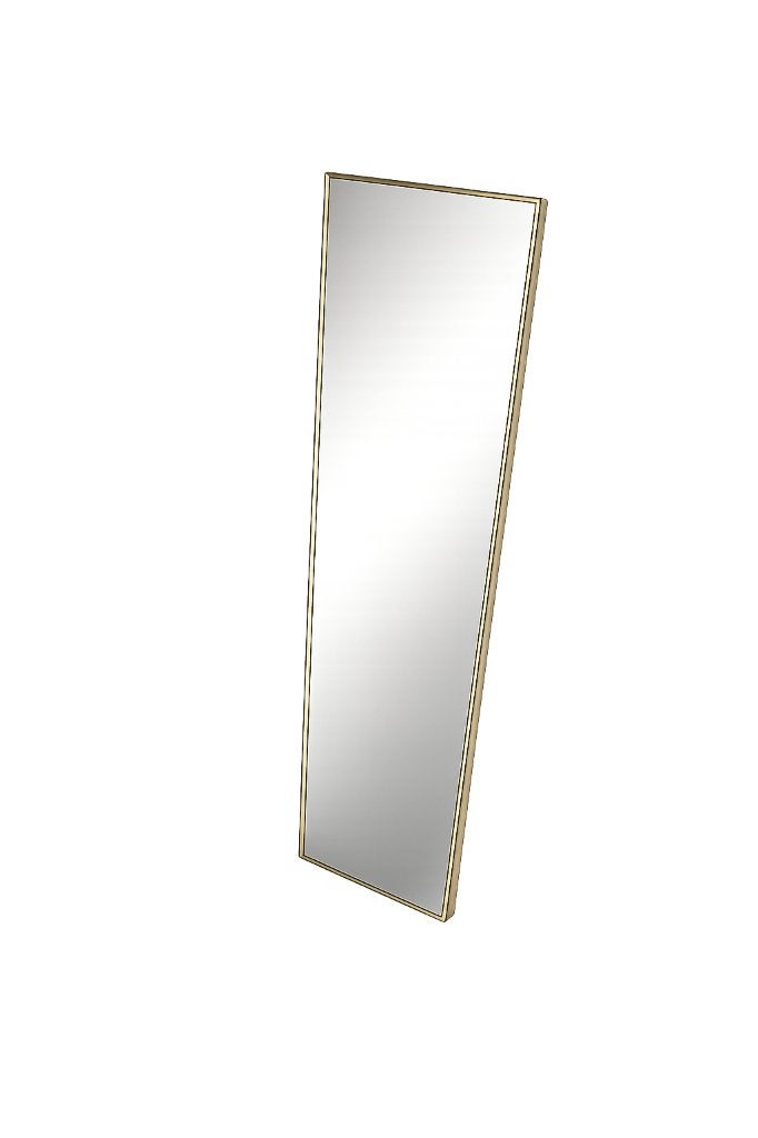 Spiegel 100 x 40 cm – Aluminium vergulde kader – Mooie staat, Ophalen, Zo goed als nieuw