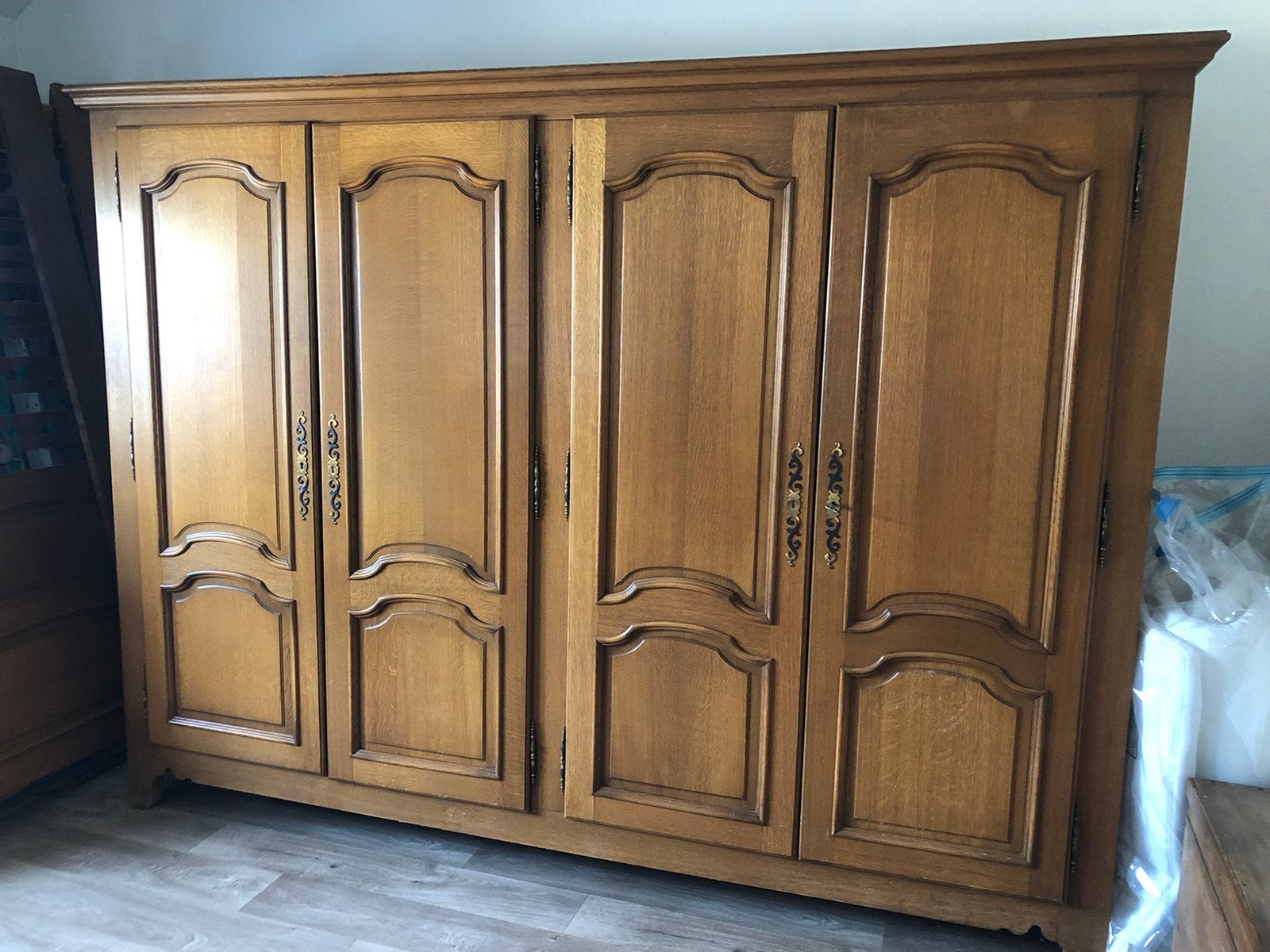 chambre à coucher complète en chêne moyen, Enlèvement, Comme neuf