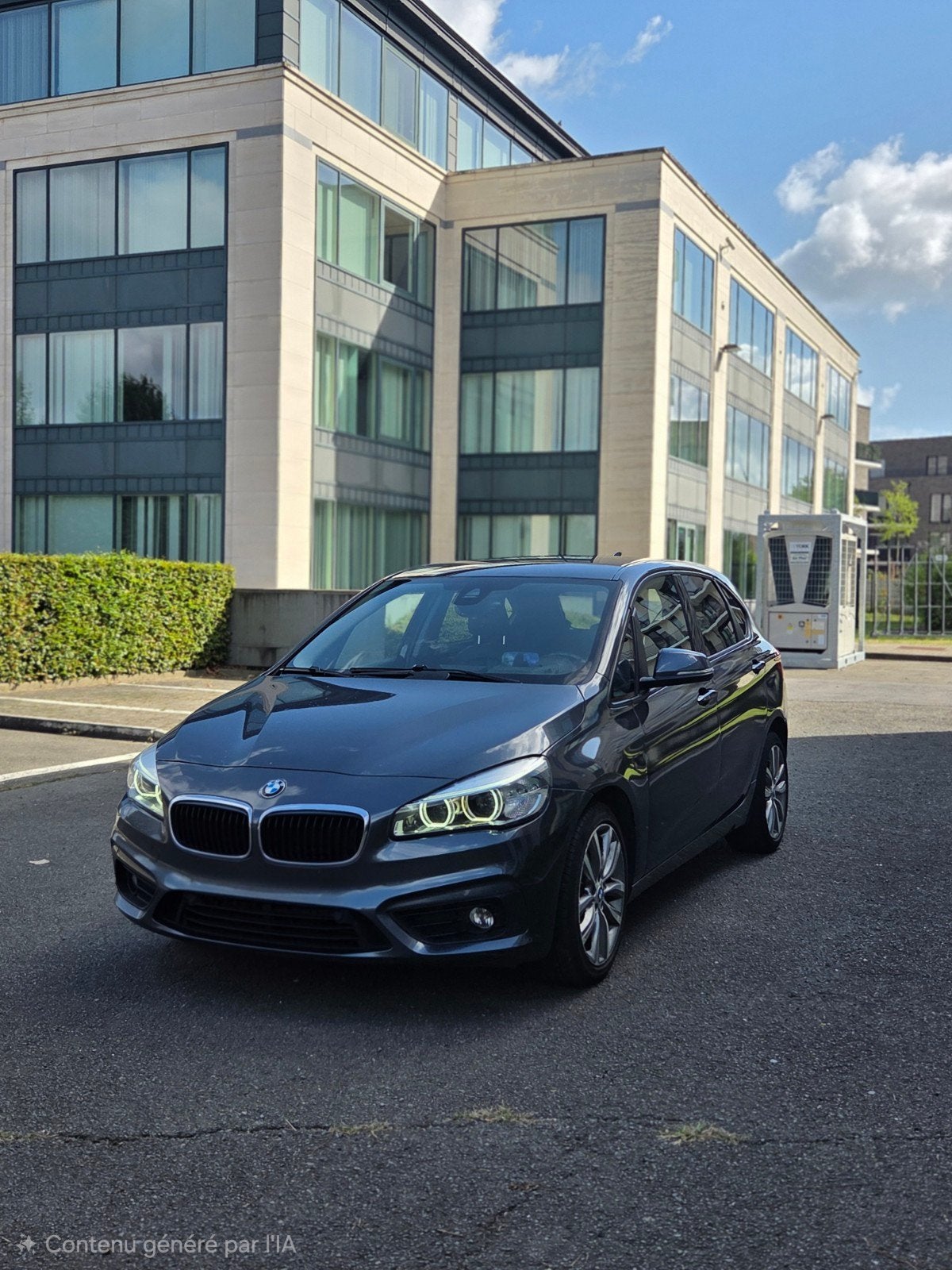 Bmw 220d Active Tourer (full opties), Autos, BMW, Cuir, Argent ou Gris, Achat, Euro 6