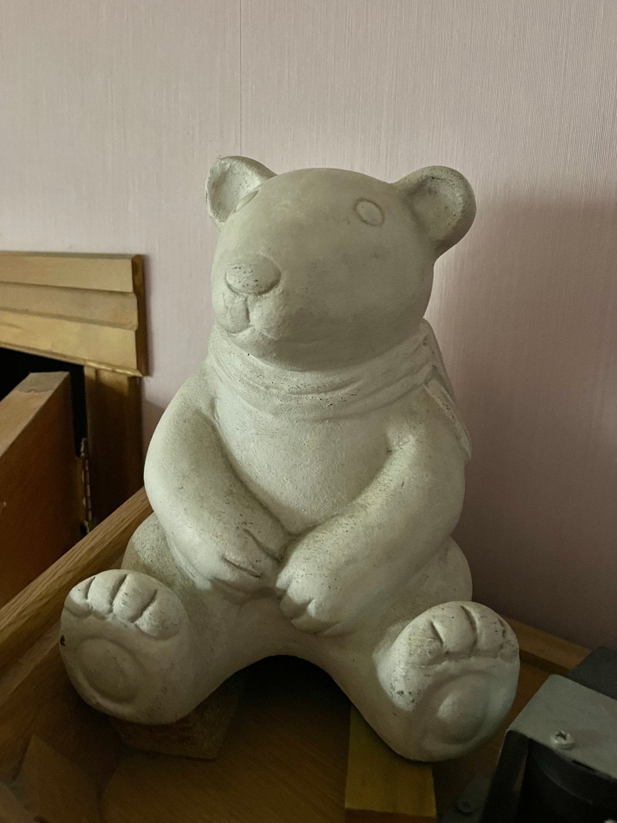 2 beren wit en zwart in aardewerk., Ophalen, Zo goed als nieuw