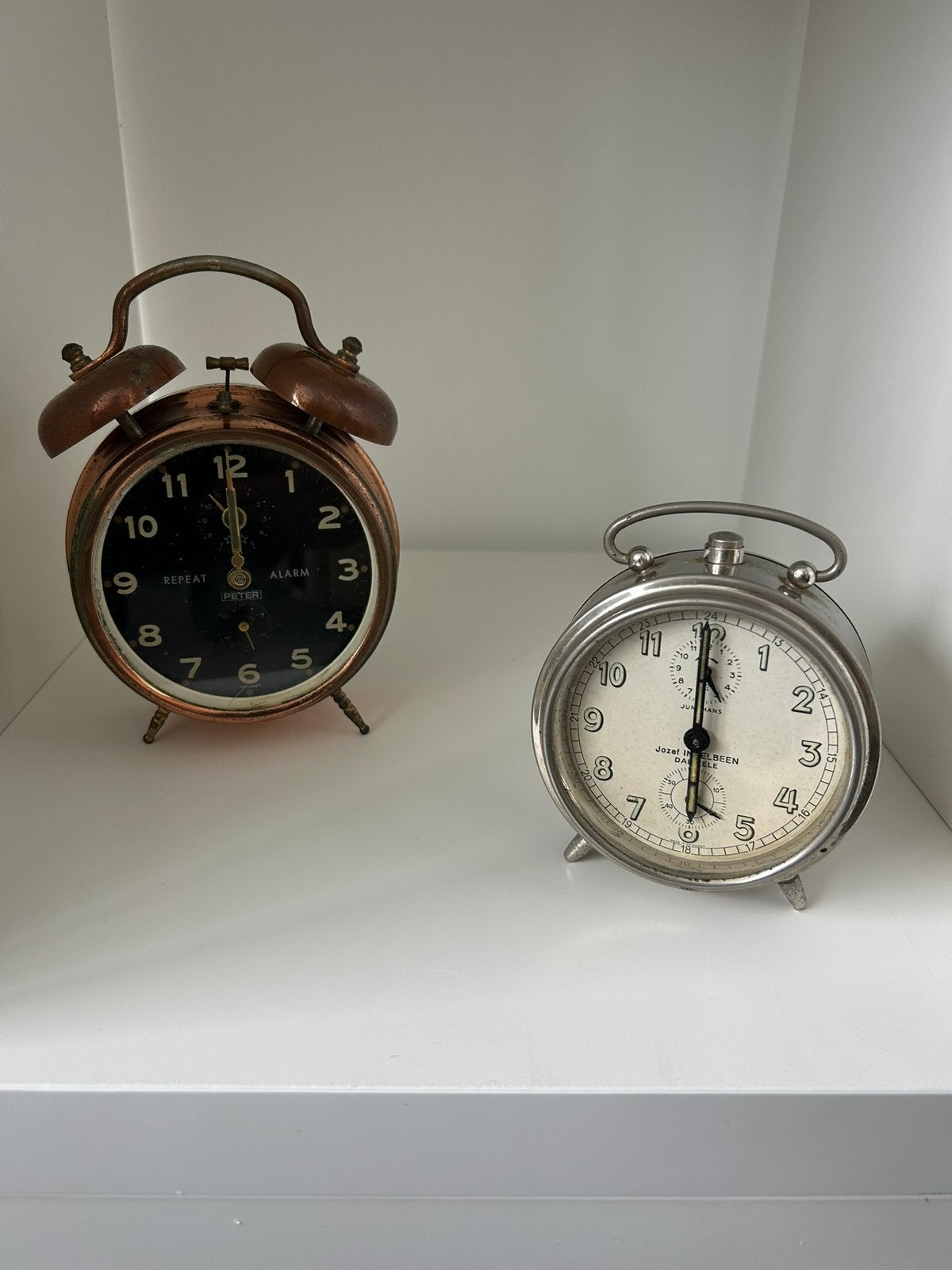 2 oude wekkers, Antiek en Kunst, Ophalen