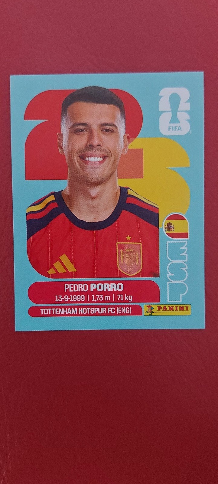 Panini - Pedro Porro (Spanje), Ophalen of Verzenden