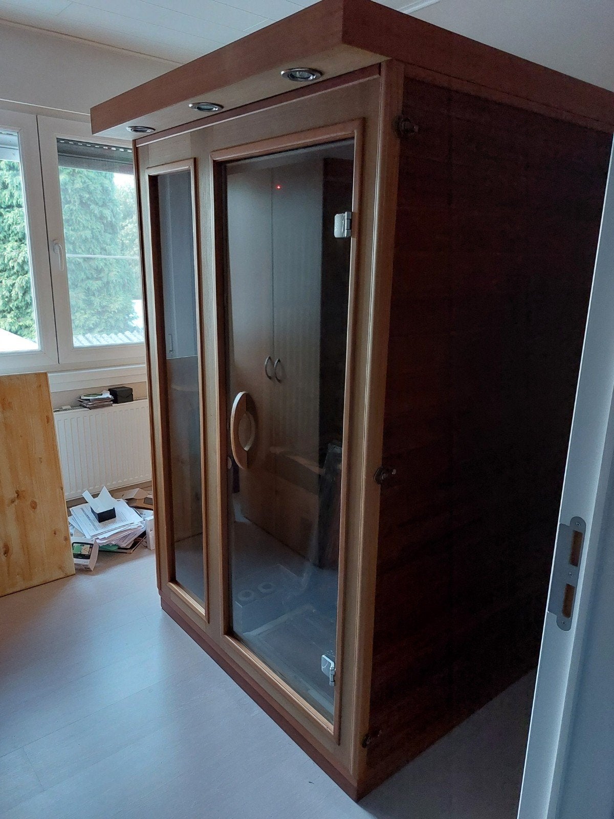 infrarood cabine, Sport en Fitness, Ophalen, Gebruikt, Infrarood, Complete sauna