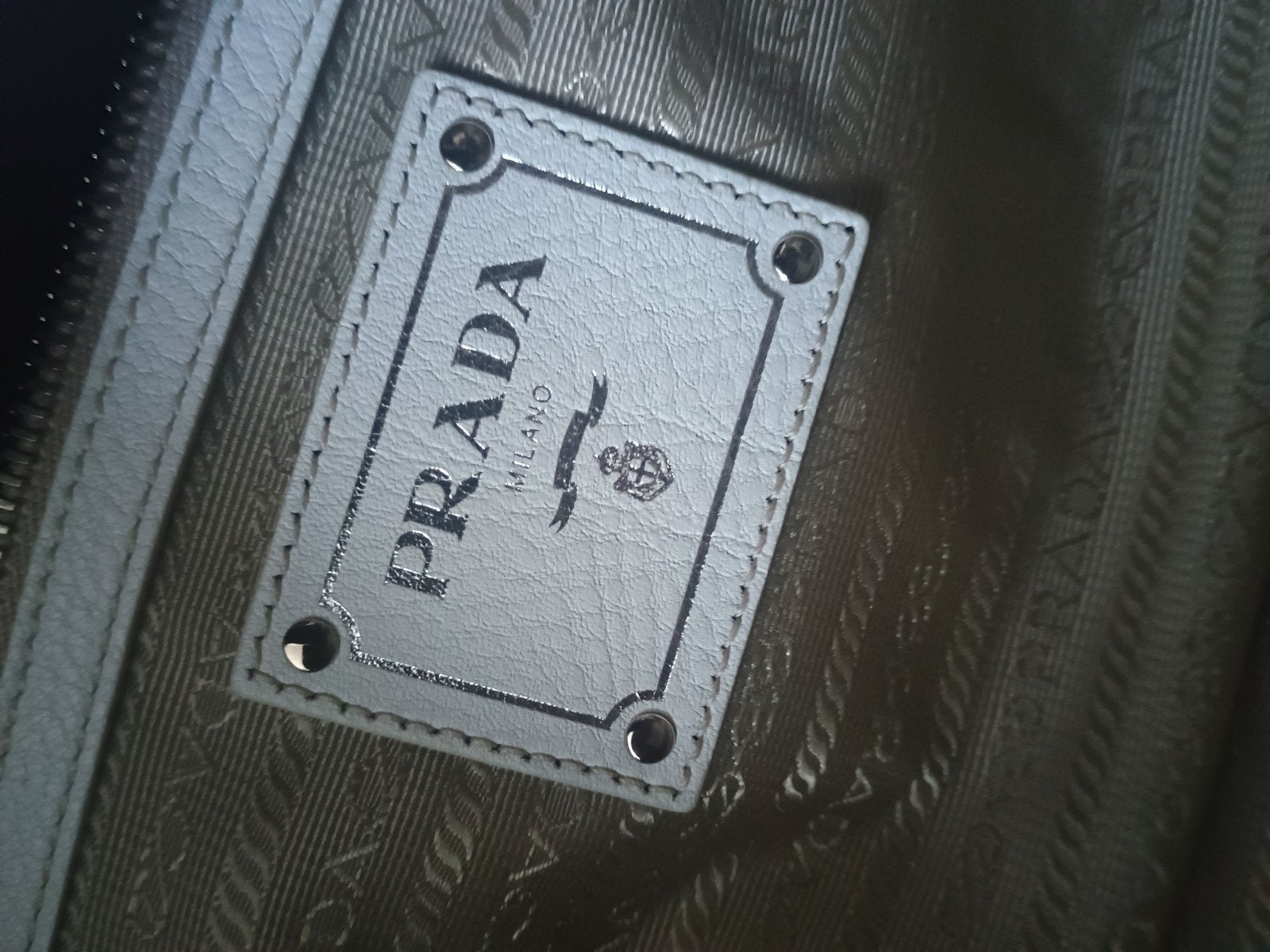 Sac à main blanc PRADA Nouveau, Envoi, Neuf, Blanc, Sac à main