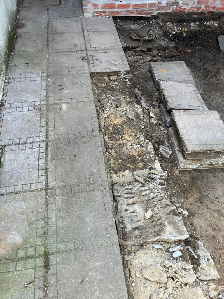 Terrastegels gratis, Tuin en Terras, Tegels en Klinkers, Ophalen, Gebruikt, Minder dan 5 m², Terrastegels