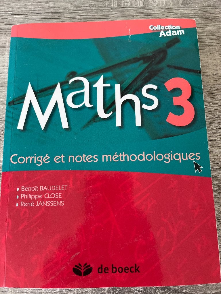 Math, Livres, Livres scolaires, Neuf, Enlèvement, Secondaire, De boeck