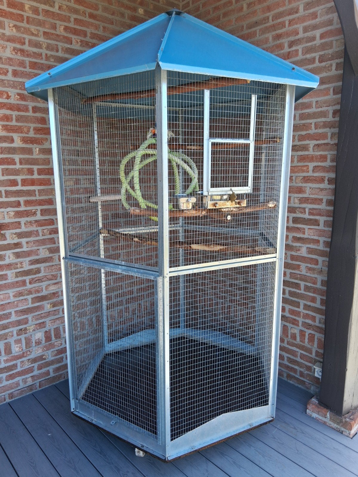 vogelkooi 120cm doorsnede 210cm hoog, Animaux & Accessoires, Oiseaux | Cages & Volières, Enlèvement, Cage à oiseaux
