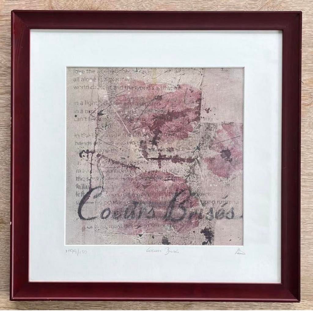 Gelimiteerde litho ‘Coeurs Brisés’ -  Natasha Pirnay, Enlèvement