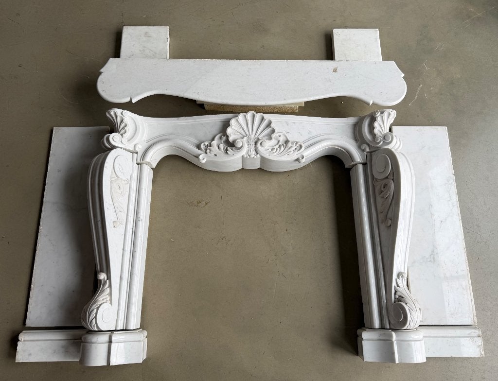Schouwmantel / antieke schouw origineel jaren 60, Enlèvement, Utilisé, Cheminée sur pied, Cheminée au bois
