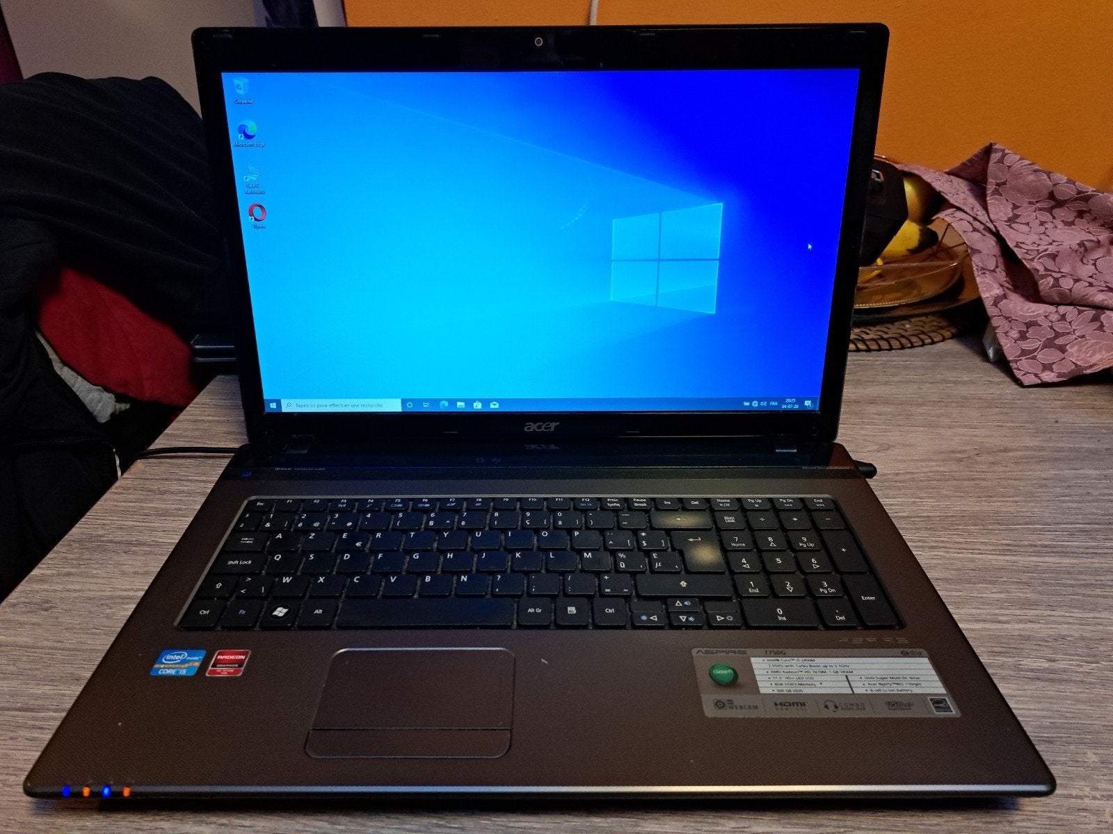 Acer i5 de 8gb+1tb+radeon hd7600m+new batterie.win11, Gebruikt, HDD, 8 GB, Ophalen of Verzenden