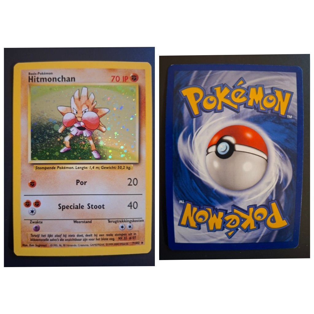 Pokemon Hitmonchan holo base set, Enlèvement ou Envoi, Neuf, Cartes en vrac