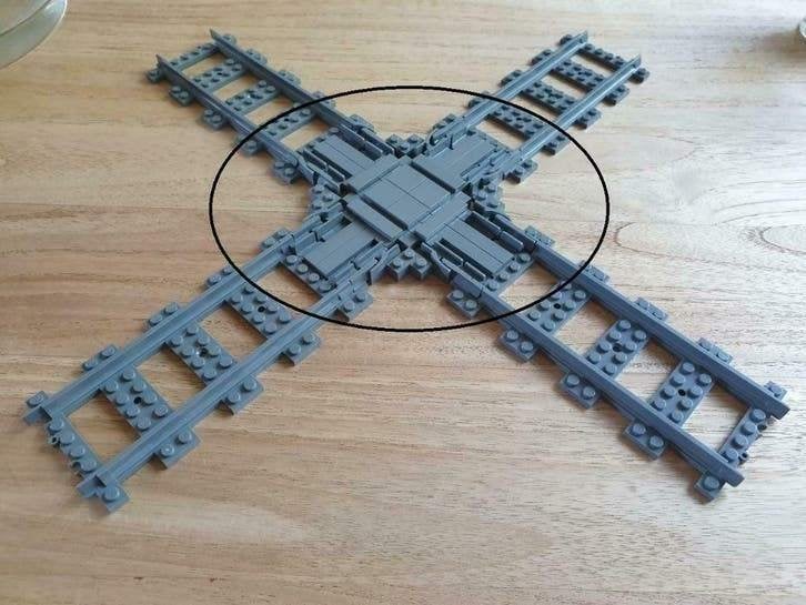 Lego trein sporen set 3: 10 rechte, 20 bochten + 1 kruising, City, Lego, Nieuw, Ophalen of Verzenden