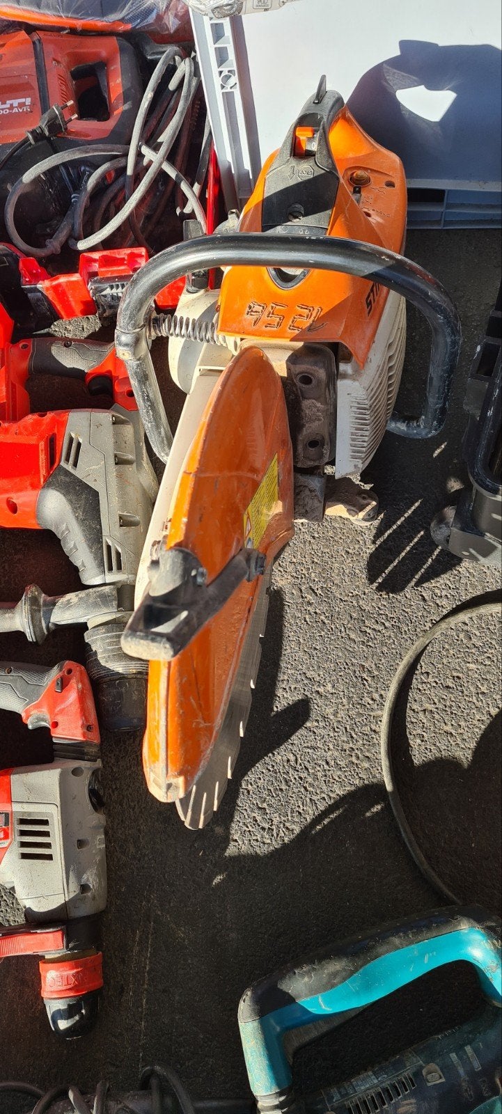 découpeuse à disque thermique Stihl TS 420, Ophalen
