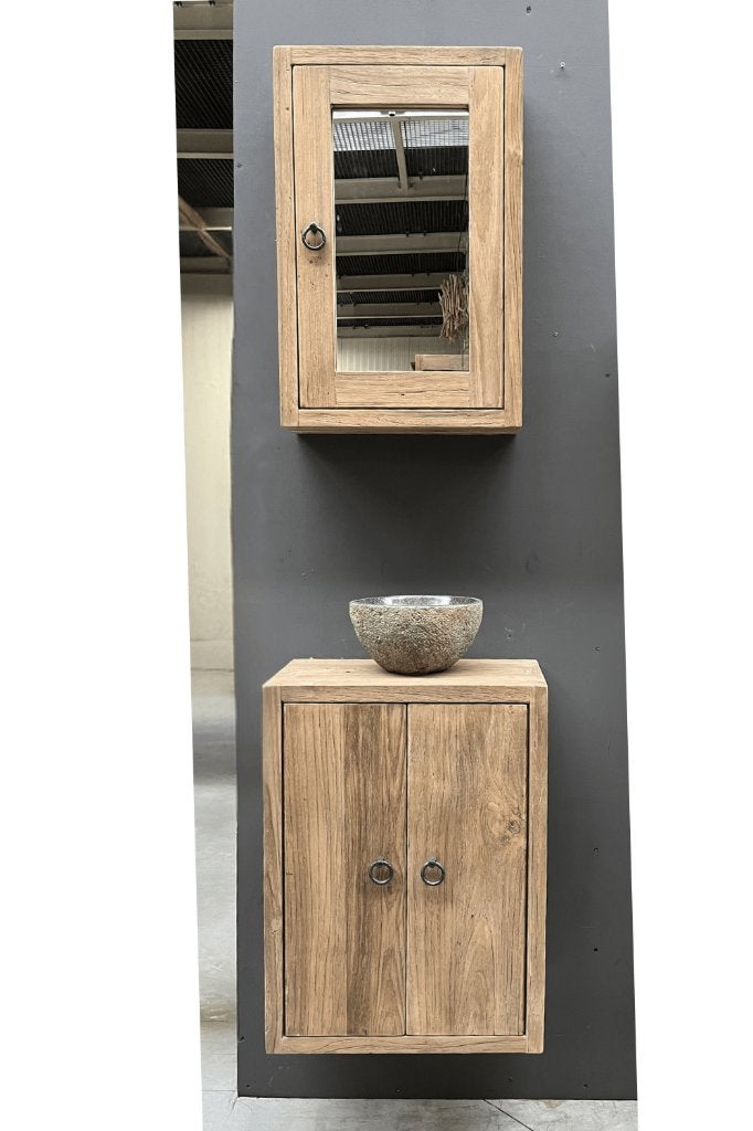 toiletkastje+spiegel+kleine rivierkei, Doe-het-zelf en Bouw, Ophalen of Verzenden, Nieuw