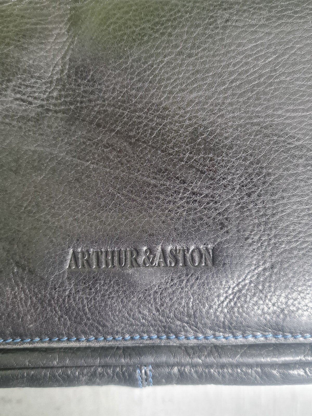 sacoche en cuir noir Arthur Aston pour homme, Enlèvement ou Envoi, Comme neuf, Noir, Cuir
