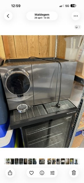 Koffiemachine Nespresso Pro MOMENTO COFFEE AND MILK, Réservoir d'eau amovible, Dosettes et capsules de café, Comme neuf, 10 tasses ou plus