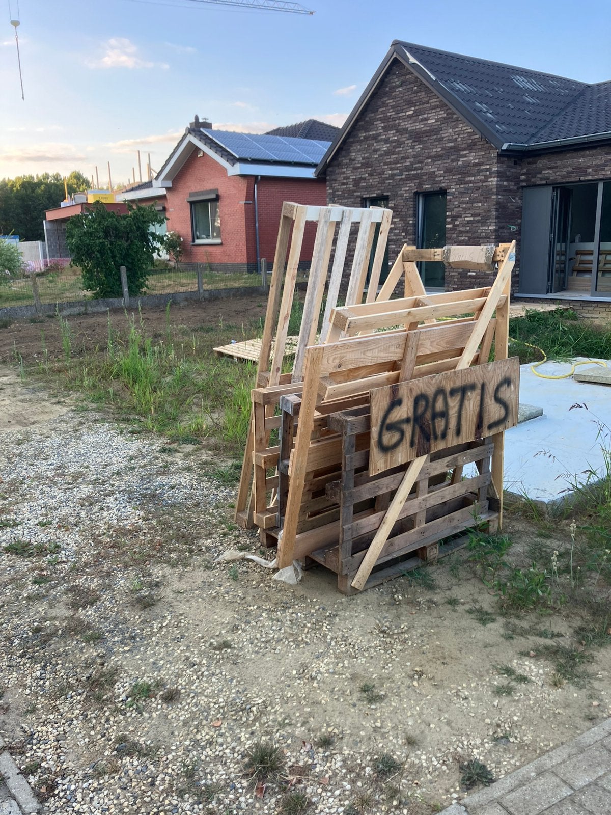 Gratis palletten, Enlèvement