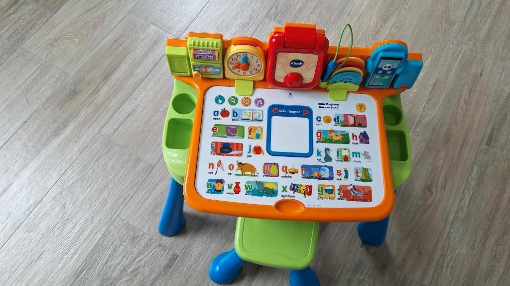 Vtech tekentafel / magisch bureau + krukje, Kinderen en Baby's, Ophalen, Gebruikt, 4 tot 6 jaar