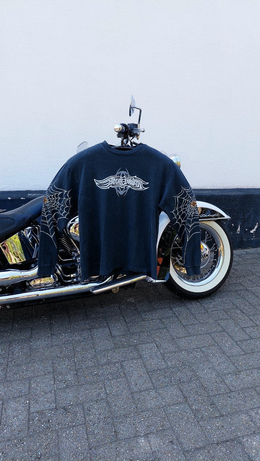 Harley-Davidson vintage shirt, Ophalen of Verzenden, Maat 56/58 (XL), Grijs, Harley Davidson