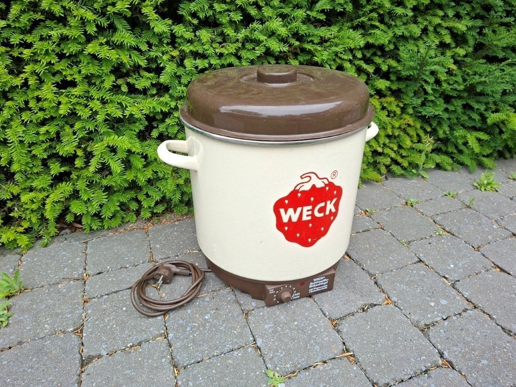 Elektrische WECK Ketel, Maison & Meubles, Cuisine | Casseroles & Poêles, Enlèvement, Comme neuf, Fonte, Casserole ou Cocotte-minute