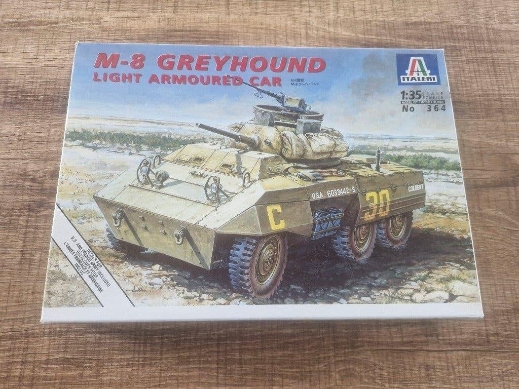 Italeri 1/35 M8 Greyhound Light Armoured Car, 1:32 tot 1:50, Nieuw, Ophalen of Verzenden, Italeri