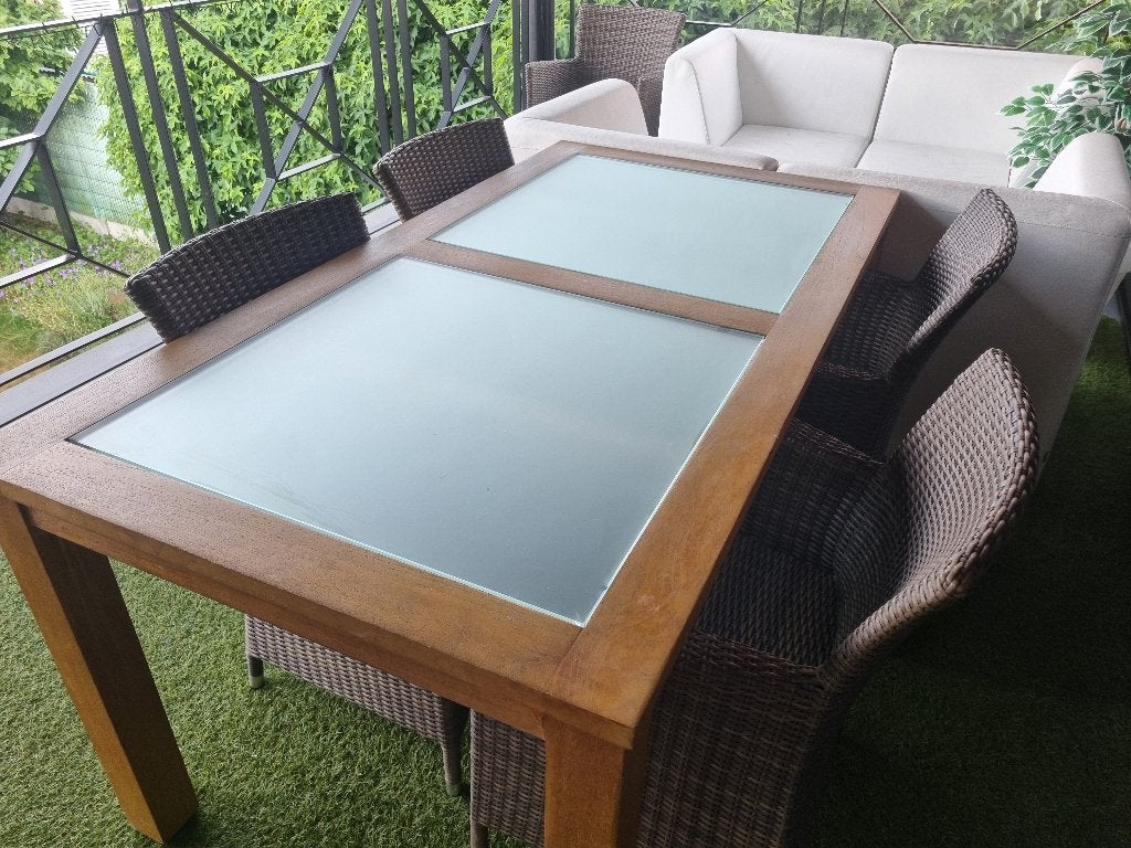 Tuintafel Teak, Ophalen, Gebruikt, Rechthoekig, Teakhout