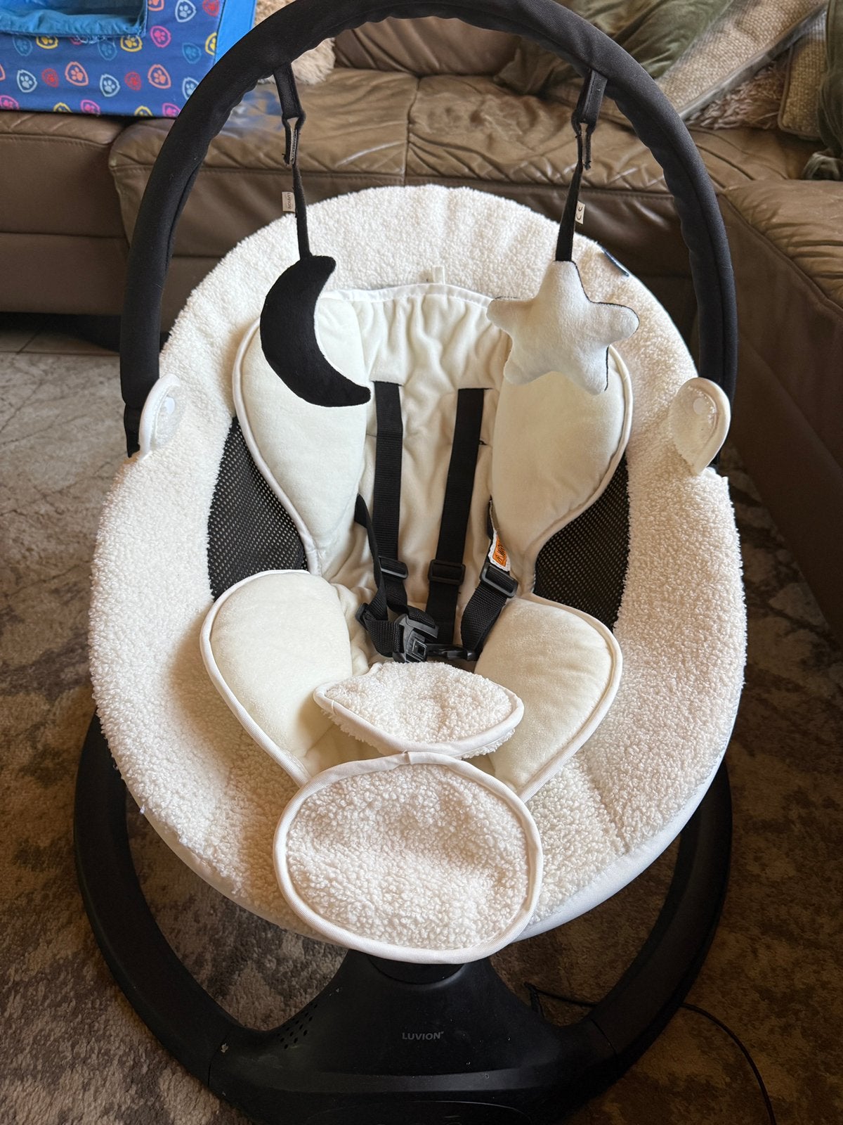 Luvion BabySwing elektisch, Kinderen en Baby's, Schommelstoel, Ophalen, Overige merken, Met gordel(s) of riempje(s)