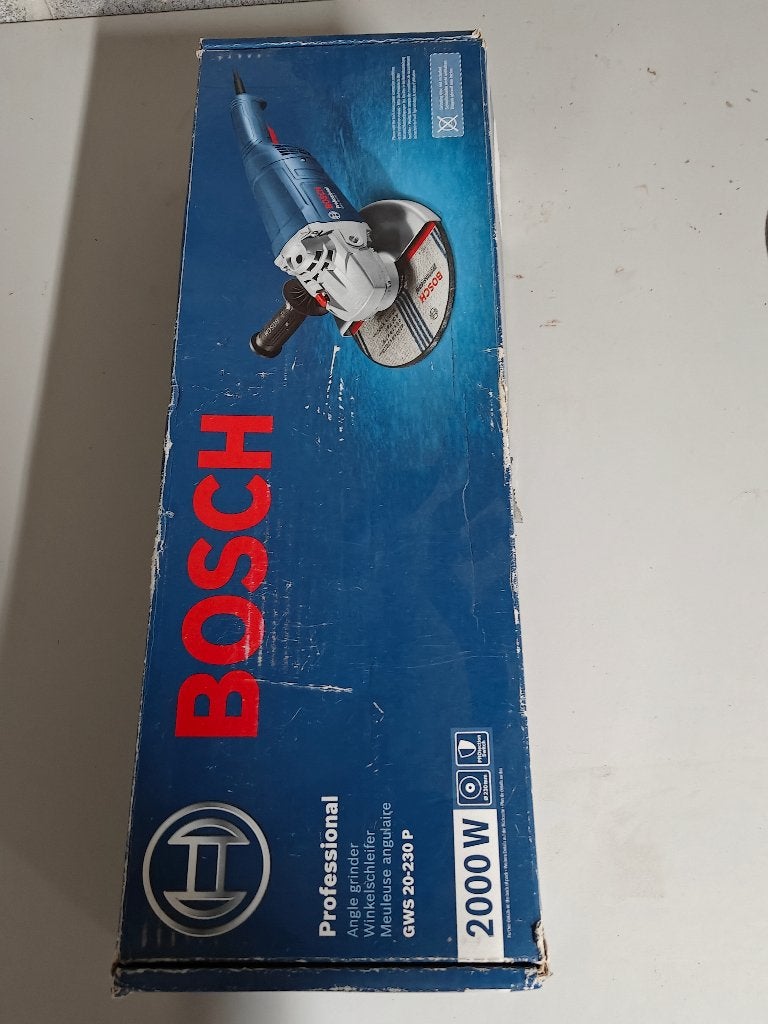 Bosch Professional GWS 20-230 P haakse slijper 230mm – 2000W, Doe-het-zelf en Bouw, Ophalen, Zo goed als nieuw, 1000 watt of meer