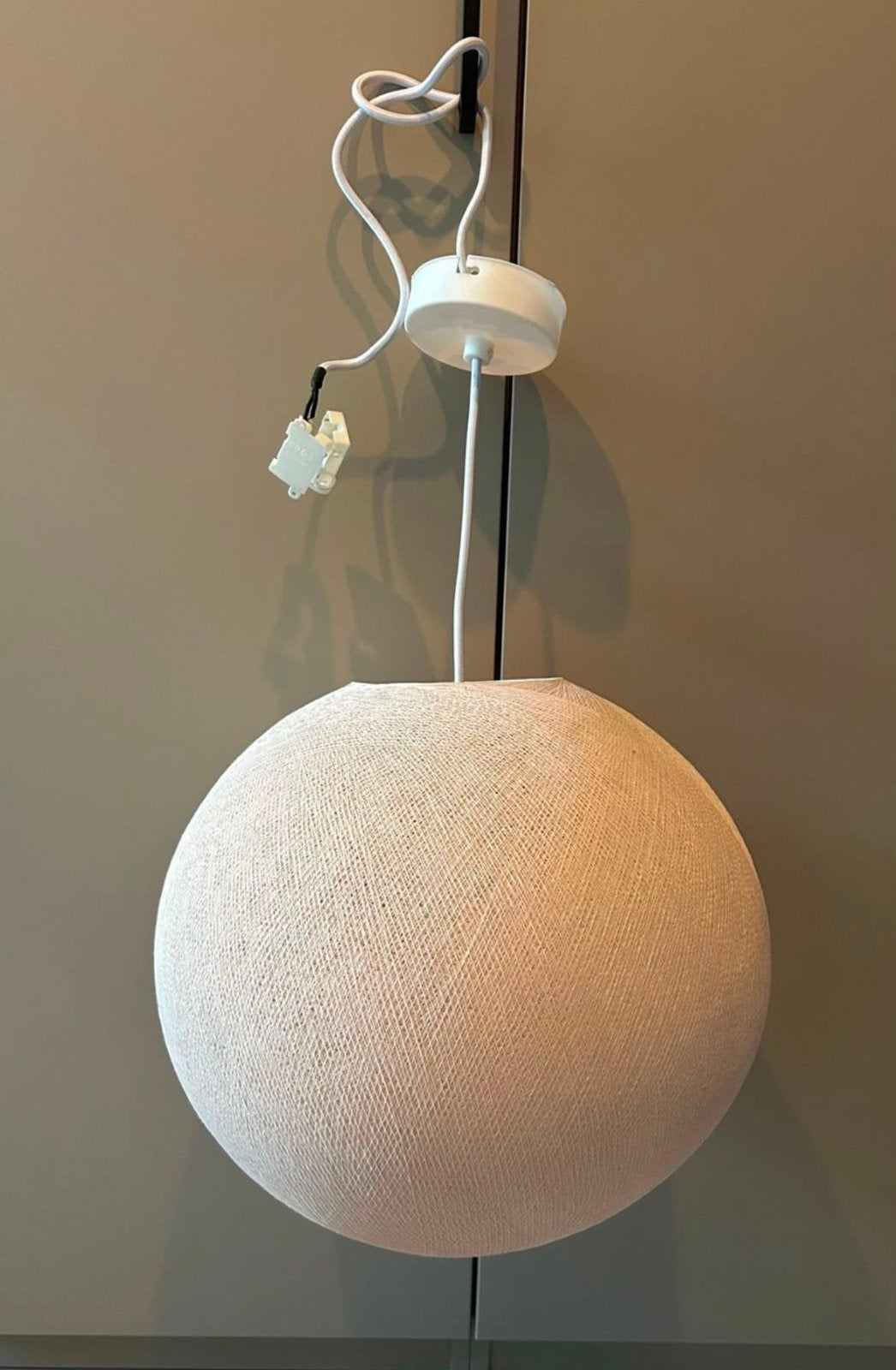Lampe suspendue couleur sable, Maison & Meubles, Enlèvement, Comme neuf