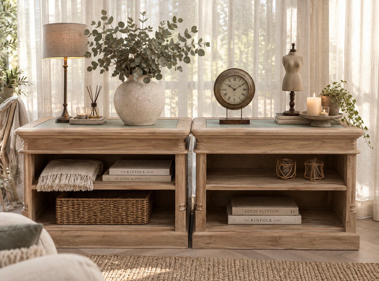 Dressoir/kast onbehandeld teak per stuk of samen, Ophalen, Zo goed als nieuw