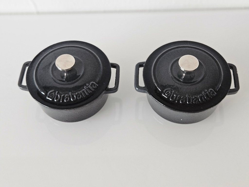 Mini Cocotte BRABANTIA, Braadpan, Ophalen of Verzenden, Zo goed als nieuw, Met deksel