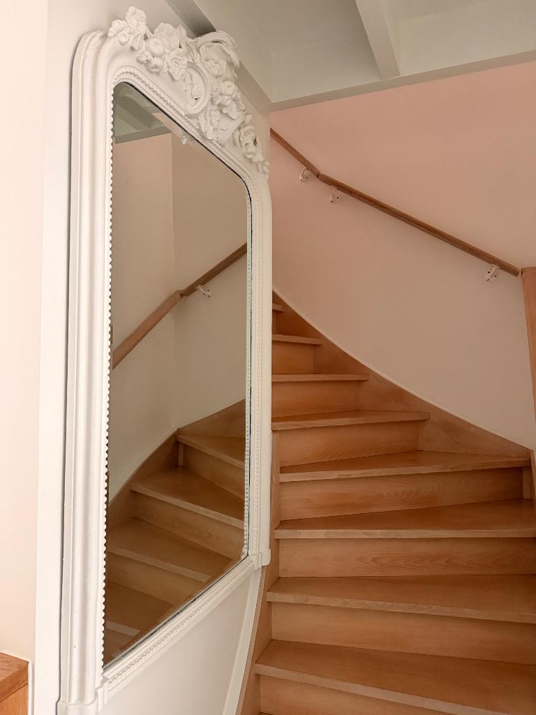Retro spiegel, Huis en Inrichting, Woonaccessoires | Spiegels, Ophalen, Zo goed als nieuw