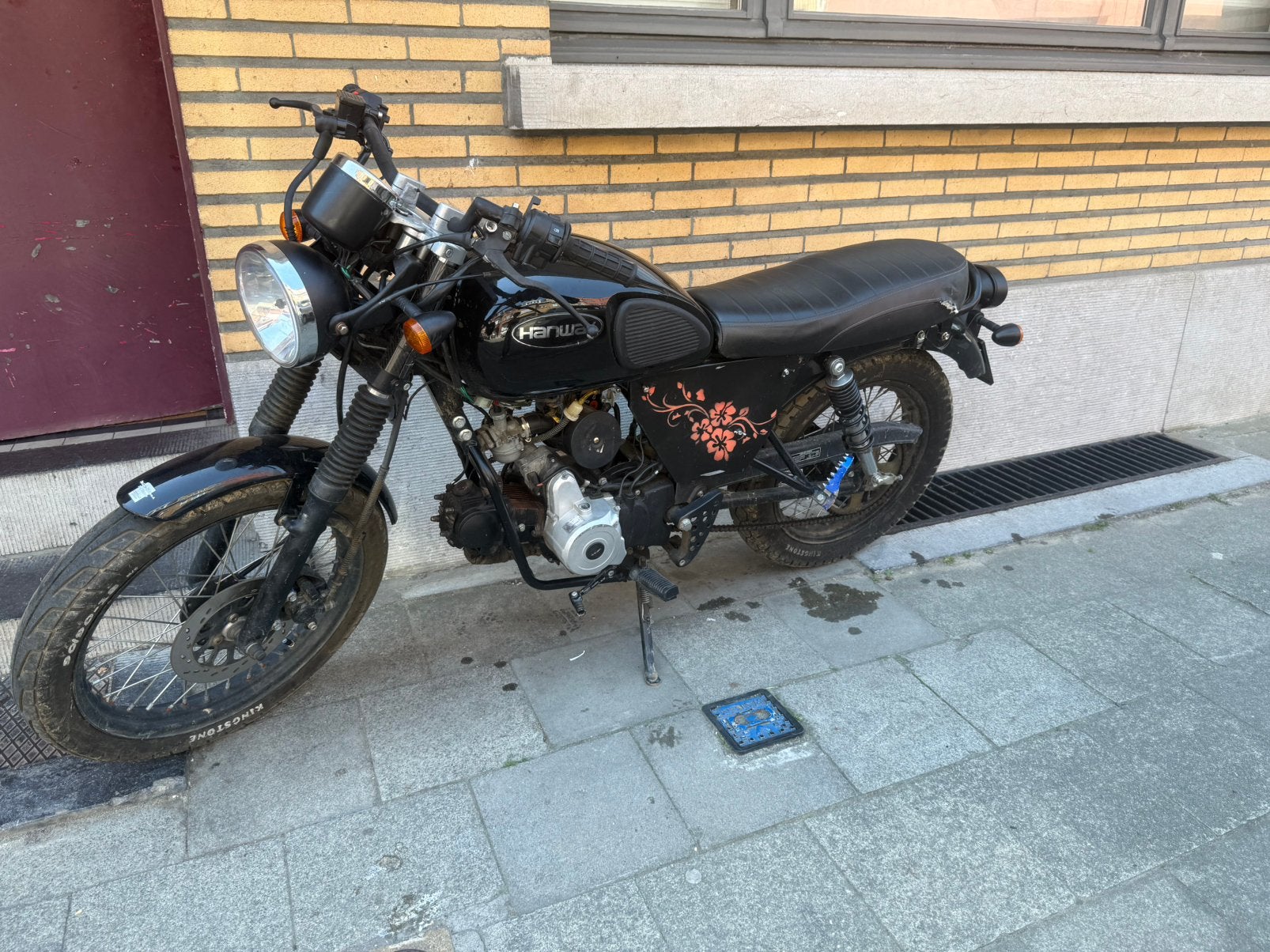 Hanway Raw 50cc, Fietsen en Brommers, Brommers | Overige merken, Ophalen, Gebruikt, Klasse B (45 km/u), 4 versnellingen