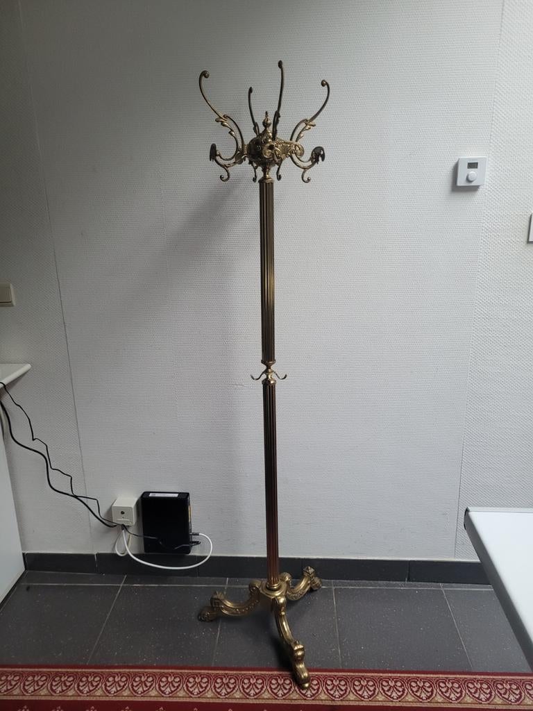 Antieke Staande Kapstok van Koper/Messing (Italiaans design), Ophalen, Overige materialen, Zo goed als nieuw, Staande kapstok