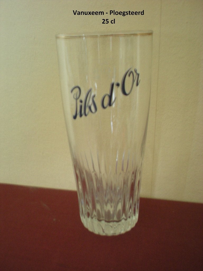 Pils d'or  - Vanuxeem Ploegsteert, Verzamelen, Biermerken, Ophalen of Verzenden, Zo goed als nieuw, Glas of Glazen